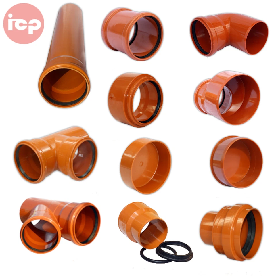 OSTENDORF ✅KG (PVC) Rohr,Kanalrohr,Abwasser,KG Bogen,KG Abzweig,KG Muffe,Kappe DN 110-315✅