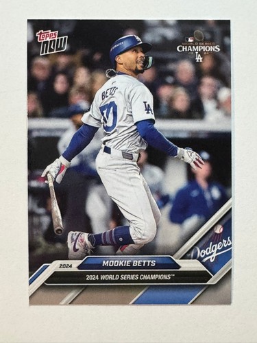 Mookie Betts - LA Dodgers 2024 MLB World Series Champions TOPPS NOW WS-9.