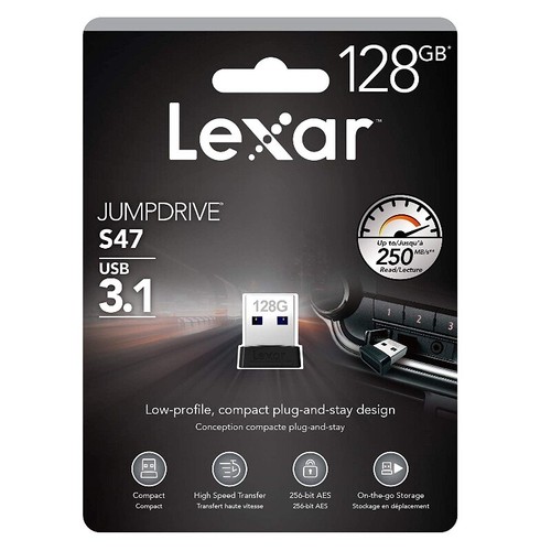 Lexar JumpDrive S47 64Go 128Go 256Go Lecteurs flash Clé USB 3.1 Flash Drive NEUF - Picture 6 of 11