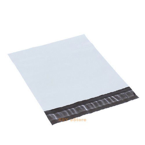 100 White Poly Mailers Shipping Envelopes Mailing Bags 9" x 12"_230 x 305+45mm - Picture 2 of 12