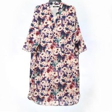 LD134 Ralph Lauren Women's Plus Printed Bell Sleeve Dress NWT Size 14W MSRP $165