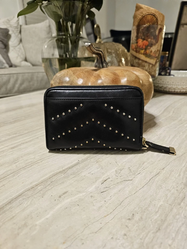 Cartera continental de cuero STUART WEITZMAN Foto 3 de 4