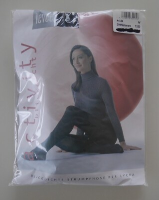 New & OVP: Levee Women's Tights Activity Opaque Lycra! 40 Den Size 44 - 46