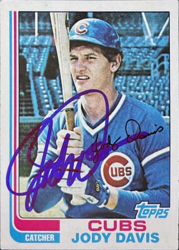 1982 Topps #508 Jody Davis Rookie Chicago Cubs AUTO SIGNED