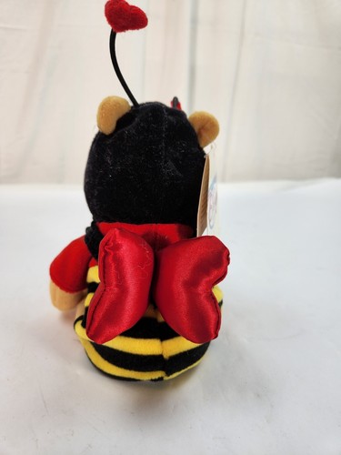 Vintage Disney Store Plush Valentine Pooh - Winnie The Pooh 8" Bean Bag - Picture 3 of 7