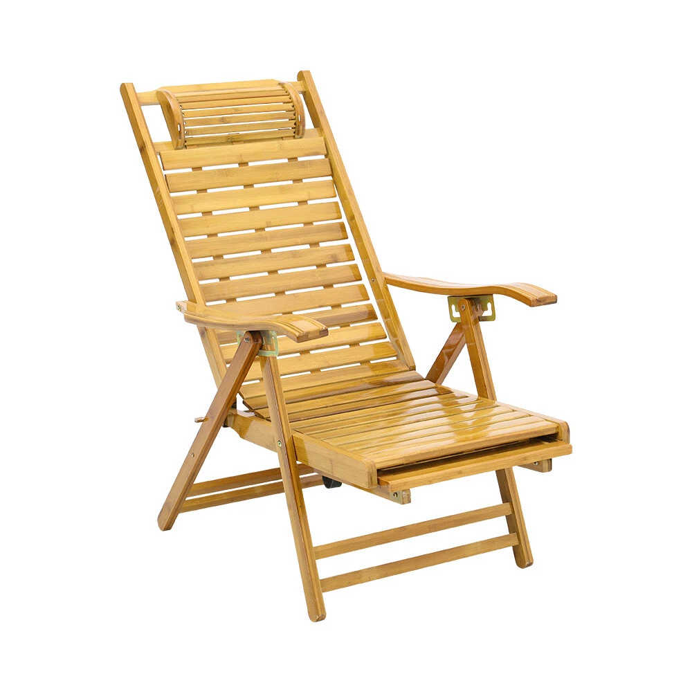Bamboo folding hotsell beach chair
