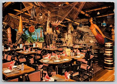 Beachcomber May Fair's Hotel Tahitian Paradise Restaurant Postcard POSTED 1971