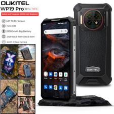 OUKITEL WP19 PRO 4G LTE Rugged Phone Android 13 Mobile Waterproof 22000mAh 256GB