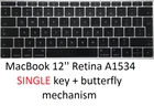 Single KEYBOARD KEYS + hinge mount for Apple MacBook  A1534 A1706 A1707 A1708