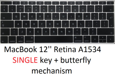 Single KEYBOARD KEYS + hinge mount for Apple MacBook A1534 A1706