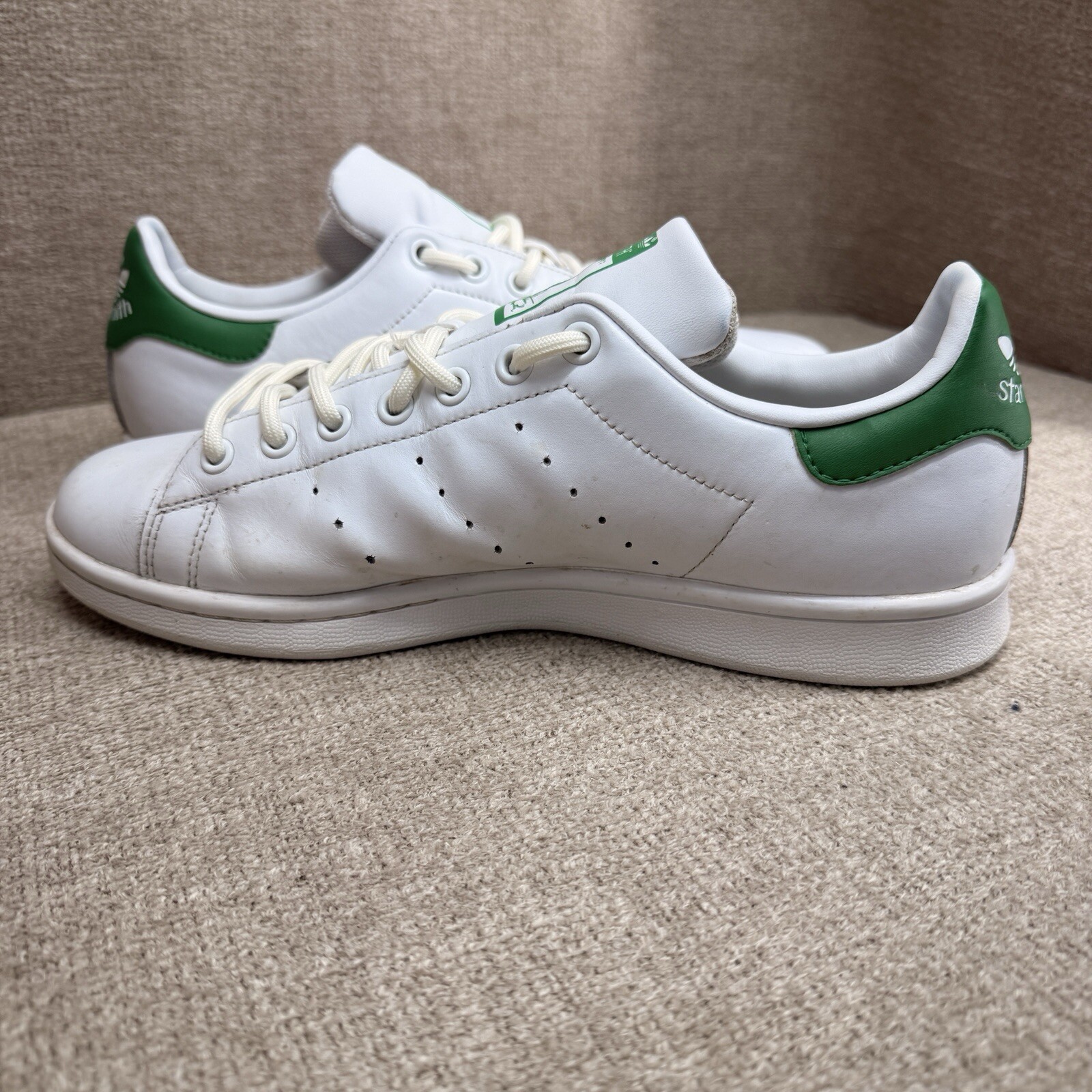 SAOLA Scarpe da tennis Adidas Stan Smith uomo 8 5 bianco verde pelle stringate logo sneakers