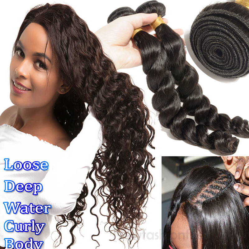 8A 100G/Bundle Wave Brazilian Peruvian Indian Virgin Human  display picture 3