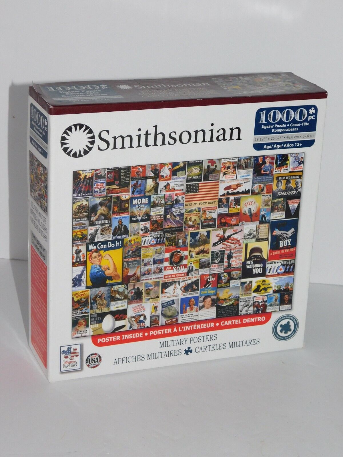 Smithsonian Military Posters Puzzle 1000 Pieces History Teacher Gift 