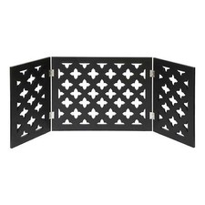 Freestanding Wood Pet Gate 3-Panel Tri Fold Dog Fence 48" Wide x 19" High