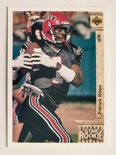 PATRICK ROWE 1992 Upper Deck Football Star Rookie #19 Cleveland Browns