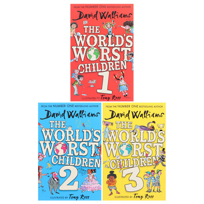 The World's Worst Series by David Walliams 3 Books Set - Ages 7-12