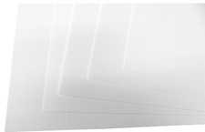 20 x Elfenbeinkarton -  weiß Leinenstruktur 246 g/qm A4 Feinstpapier (22756)