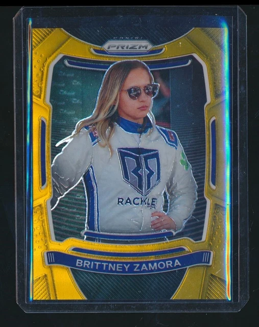 2021 PRIZM RACING GOLD /10 #18 BRITTNEY ZAMORA