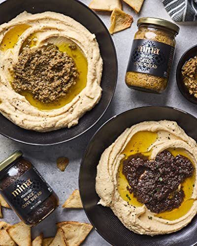 Mina schwarz olivfarbener Aufstrich Gourmet Tapenade 7 Unzen 200g - Bild 5 von 7