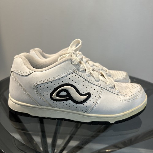Vintage Adio Skate Shoe Rare Grail Y2K Grunge White Leather Men’s Size 7 Skater