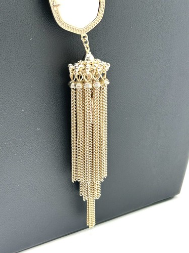 Kendra Scott Rayne Tassel Necklace in White/Ivory Set In Gold Plating - Picture 5 of 9