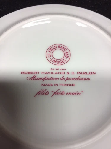 Robert Haviland & C Parlon William Bread Plate - Thumbnail 5