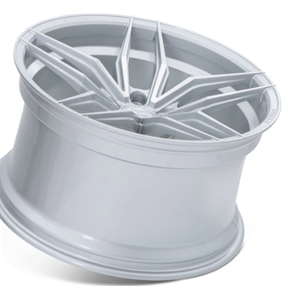 СЕРЕБРЯНЫЕ ДИСКИ 20 ДЮЙМОВ FERRADA FR5 С МЕХАНИЧЕСКОЙ ОБРАБОТКОЙ ДЛЯ AUDI Q3 Q5 SQ5 20X9 ET.35 5X112 - Изображение 4 из 4