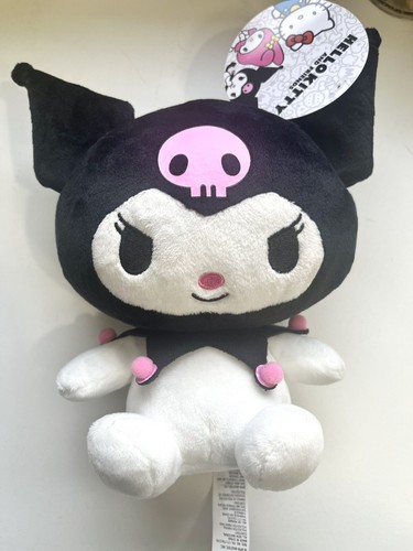 *NUEVO* Peluche Sanrio Hello Kitty and Friends Kuromi 9" con Pin - Imagen 6 de 9