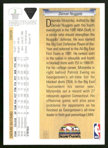 1991-92 Upper Deck Basketball Complete Set (1-500) Mutombo / Johnson RC's - Picture 9 of 10