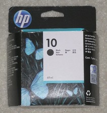 2020 Genuine OEM HP 10 Black C4844A  Ink Print Cartridge Sealed Retail Box