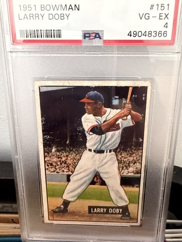 Larry Doby #151 1951 Bowman card