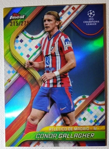 2024-25 Topps Finest UEFA Club Competitions - Conor Gallagher #36 Sky Blue...