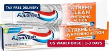 Aquafresh Extreme Clean Whitening Action Fluoride Toothpaste for Cavity Protecti