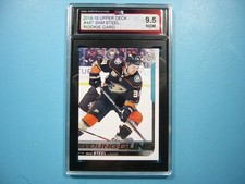 2018/19 UPPER DECK YOUNG GUNS HOCKEY CARD #487 SAM STEEL ROOKIE RC KSA 9.5 NGM. rookie card picture