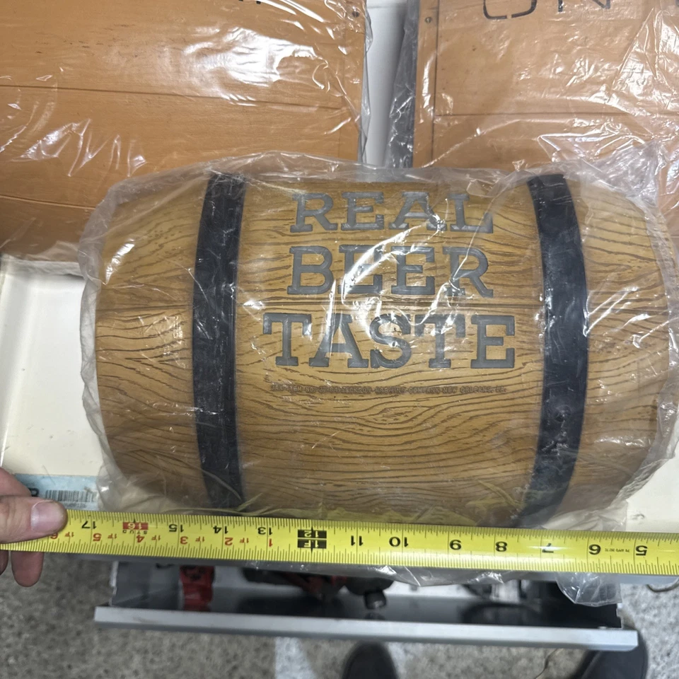 Barril de cerveza Jax barril letrero de cerveza piezas sabor real en grifo publicidad cervecera Foto 3 de 4