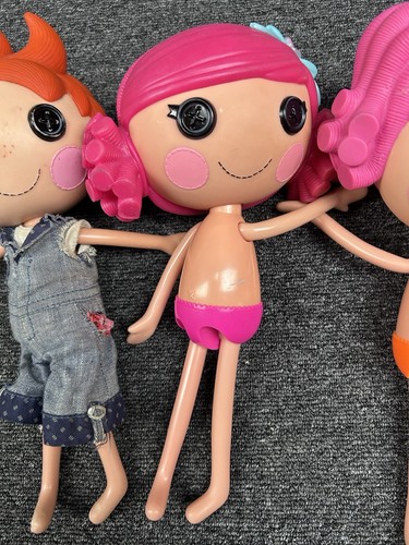 Lalaloopsy Large Dolls Lot of 3 – Red Hair Boy & 2 Pink Hair Girls 30cm - Foto 3 di 11