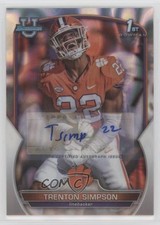 2022 Bowman U Chrome Prospect Lava Refractor /199 Trenton Simpson #45 Auto nd3