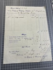 VINTAGE DOCUMENT DALGETY GEELONG BRIM HAND WHEAT 1907 VICTORIA