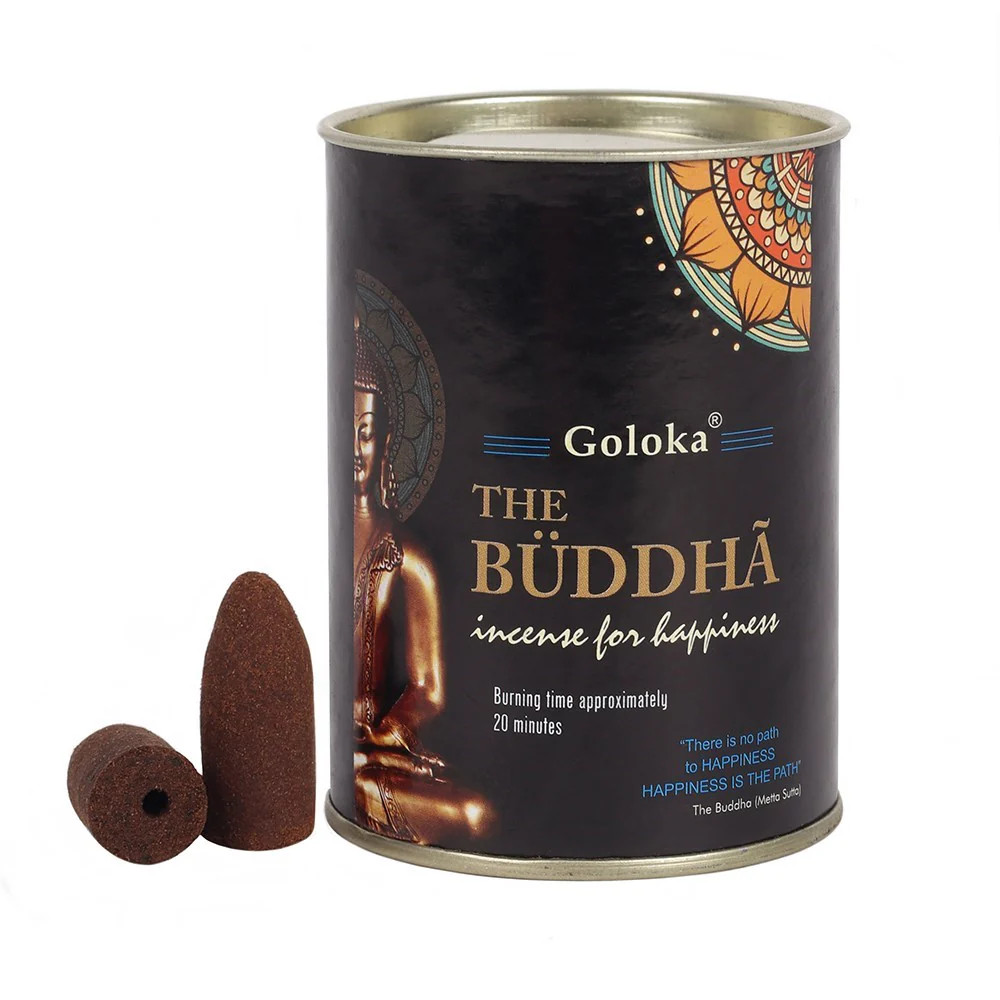 Goloka Buddha Backflow Incense Cones  Incense for Happiness  Home Fragrance