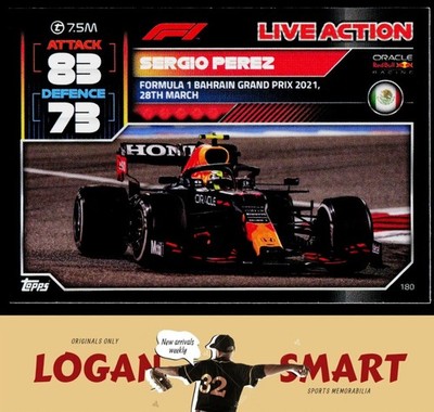 Sergio Perez 2022 Topps Turbo Attax F1 #180 Oracle Red Bull Racing