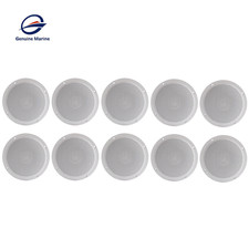  10 Genuine marine 6" 800 Watt Waterproof Marine Boat Speakers 2-Way White