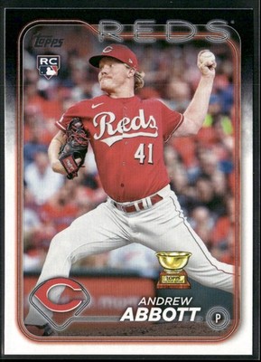 2024 Topps #214 Andrew Abbott Rookie A688 Cincinnati Reds