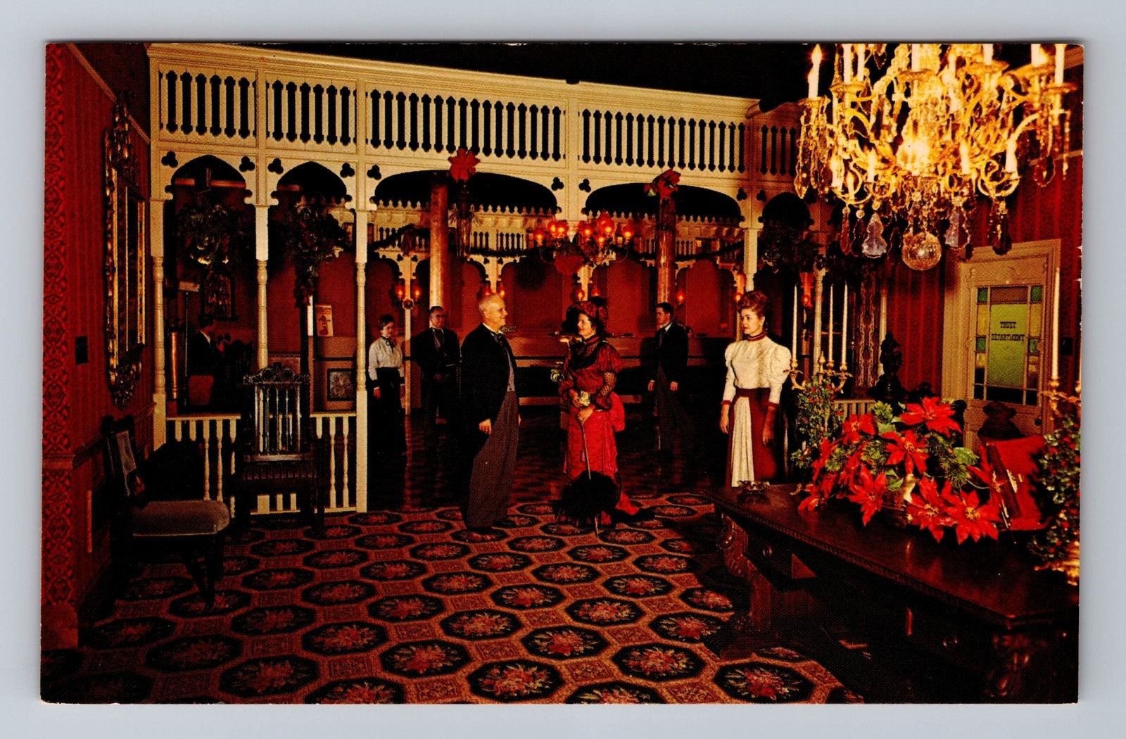 Vintage Macon GA Citizens National Bank Crystal Palace Postcard PC  