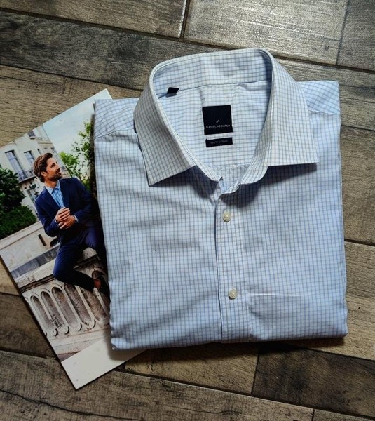 Men Daniel Hechter Shirt Blue Cotton 40 /L / 48