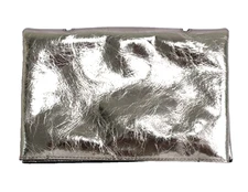 AllSaints Yua Gunmetal Soft Leather Clutch Crossbody Shoulder Bag New + Dustbag