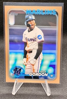 2024 Topps Update Gold 55/2024 Nick Gordon #US71 Miami Marlins