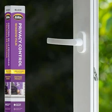 Gila Privacy Black Static Cling Residential DIY Window 36 x 6.5', 