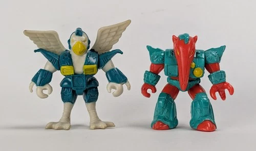 1986 Hasbro Battle Beasts Series Colonial Eagle & Antic Anteater Action Figures