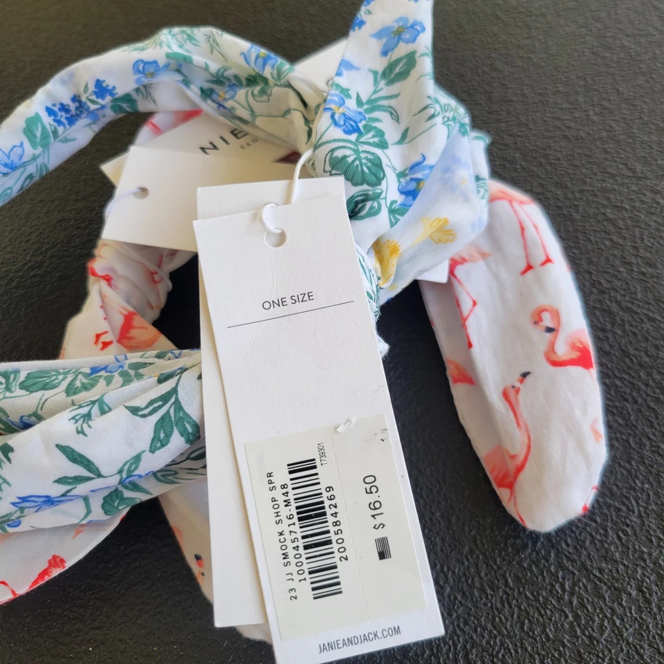 Janie And Jack Bebé Niñas Diadema Floral Y Flamencos Paquete De 2 Nuevo Con Etiquetas  Foto 4 de 4