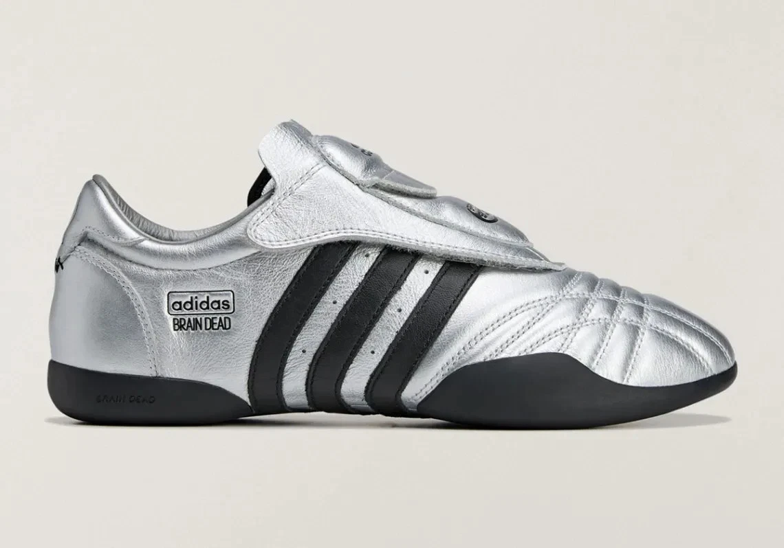Brain Dead x adidas Taekwondo Silver Black White for Sale